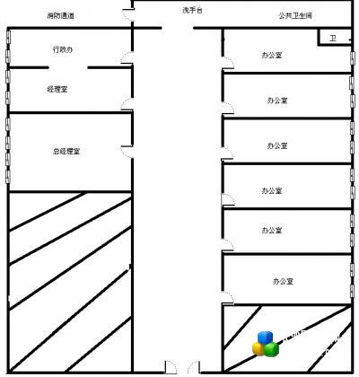 识字岭凯旋大厦300平精装写字楼低价出租