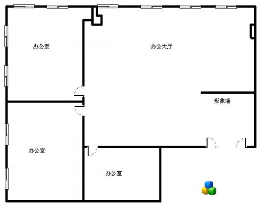 芙蓉广场中天行政公馆精装带全套办公家具出租