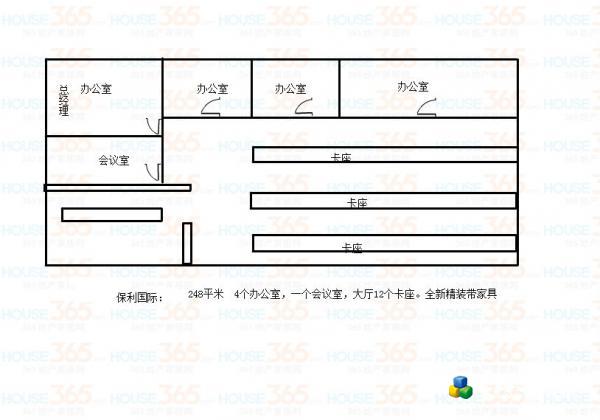 保利国际248平正江景精装修带家具